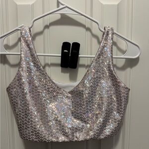Emily Hsu Designs Pink Mermaid V Crop
